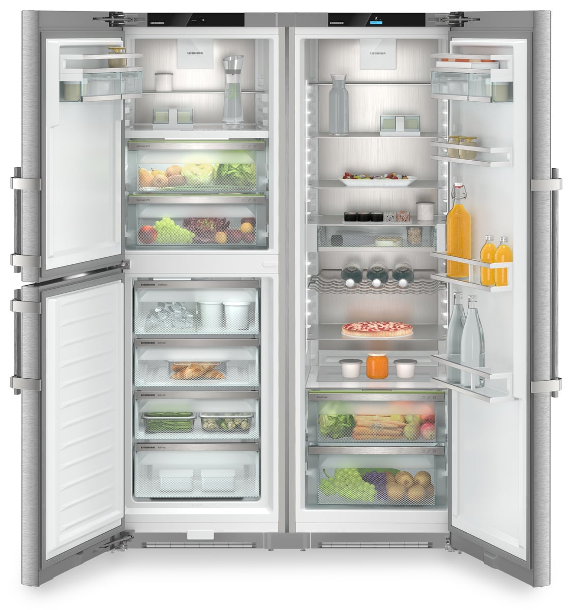 Liebherr XRCsd5255 Side-by-Side Fridge-Freezer Steel Door